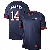 White Sox 14 Paul Konerko Navy Throwback Jersey Dzhi,baseball caps,new era cap wholesale,wholesale hats